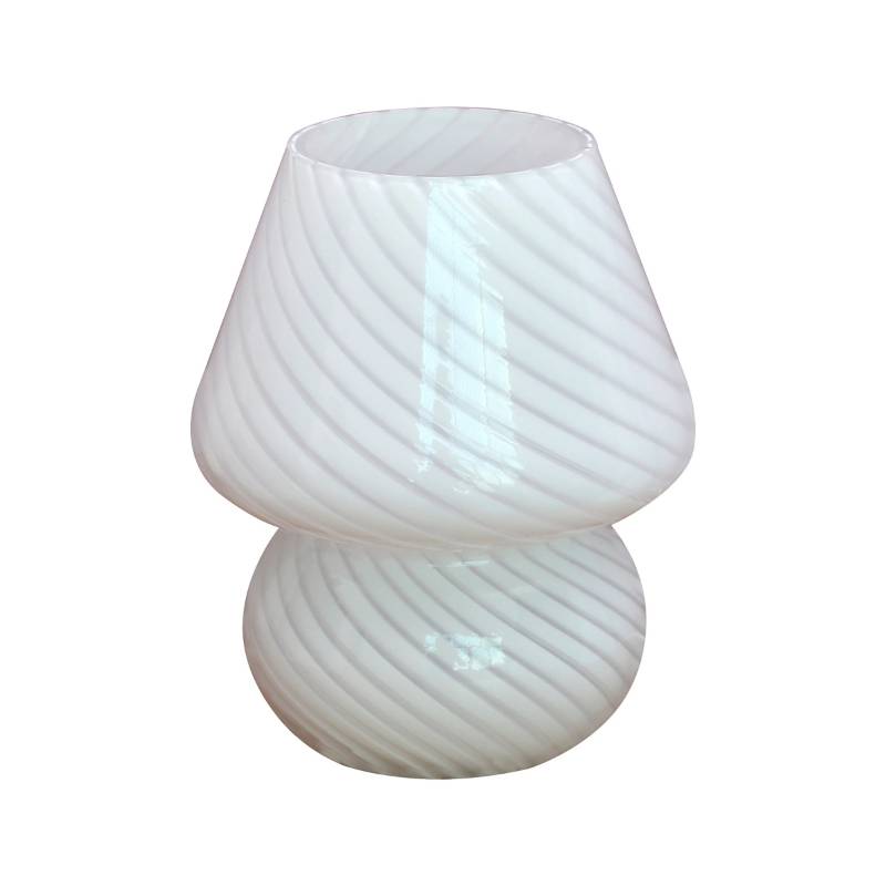 Abajur de Mesa e Luminária Decorativa Design Cogumelo Illumiarte branco